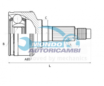 Kit Giunti, Semiasse TKG171NP